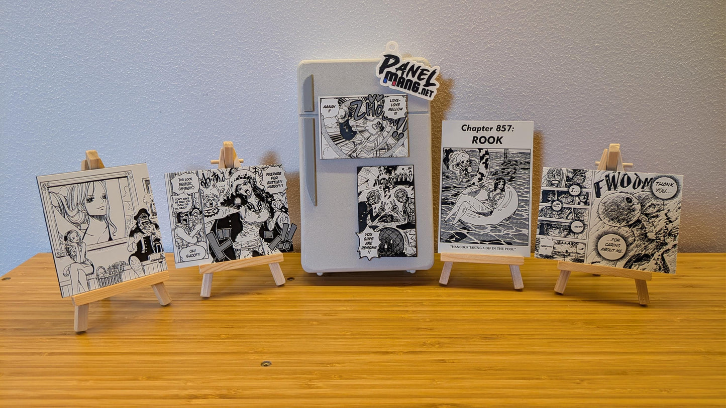 Magnete One Piece – Pannello scena piscina Boa Hancock 9x13,5 cm Stampa 3D Decorazione manga