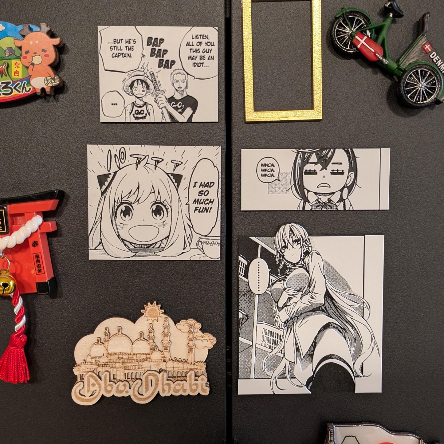 High-precision 3D printed Erina Nakiri magnet from Food Wars Shokugeki no Soma showing texture and detail, 9x10cm (3.54x3.94in)