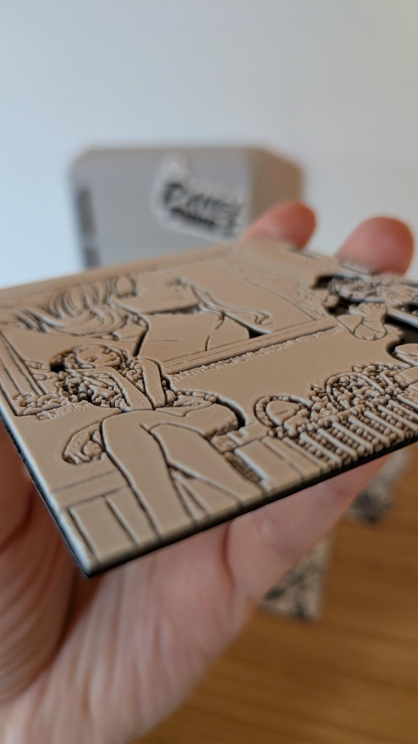 Magnete One Piece – Pannello Thriller Bark di Nami e Absalom, 9 x 10 cm, decorazione manga stampata in 3D
