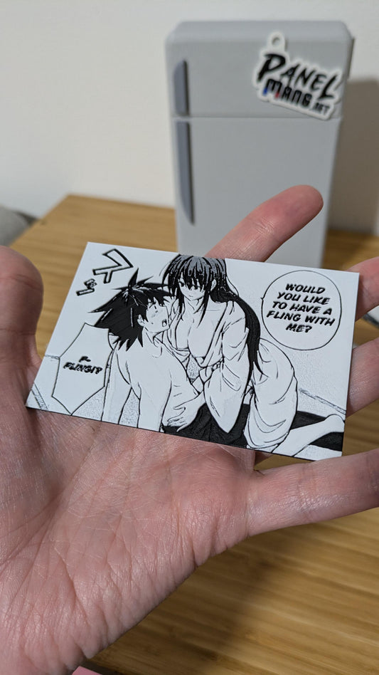 Magnete High School DxD - Pannello Akeno Himejima 10x6,5 cm Decorazione fatta a mano