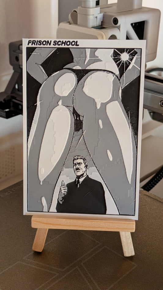 Magnete scuola carceraria – Pannello punto di vista del presidente 9 x 14 cm Decorazione manga stampata in 3D