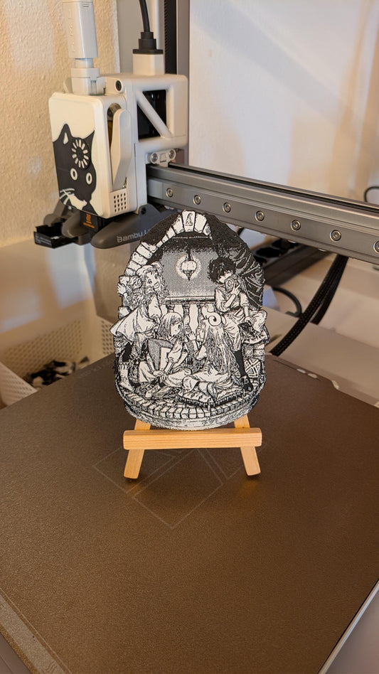 Magnete Witch Hat Atelier – Pannello Atelier Gathering 9 x 13 cm Decorazione Manga Stampata in 3D