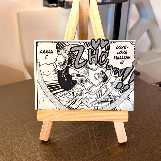 Magnete One Piece – Luffy e Boa Hancock “Love-Love Mellow” Pannello 9 x 6 cm Decorazione manga stampata in 3D