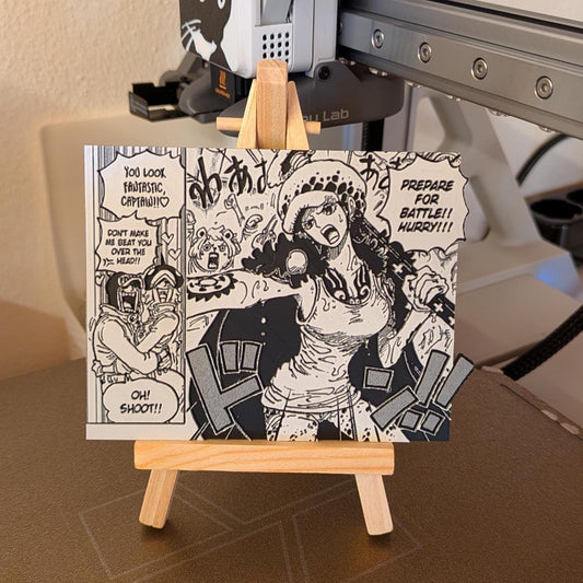 Magnete One Piece – Law & Crew femminile “Preparatevi alla battaglia!” Pannello 13 x 9 cm Decorazione manga stampata in 3D