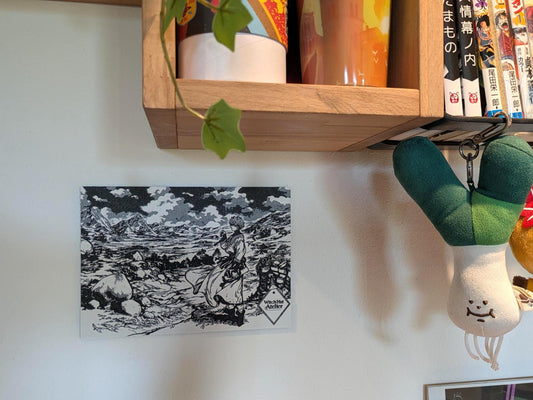 Pannello artistico Witch Hat Atelier – Paesaggio panoramico 20 x 14 cm Decorazione murale stampata in 3D