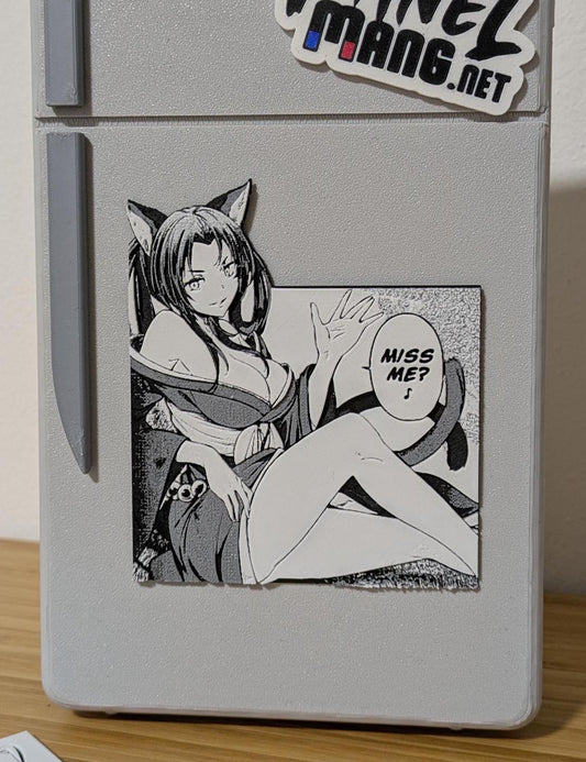 Kuroka Magnet 9 x 10,5 cm / High School DxD Sexy Manga Panel / Magnete per frigorifero 3D Otaku Decor