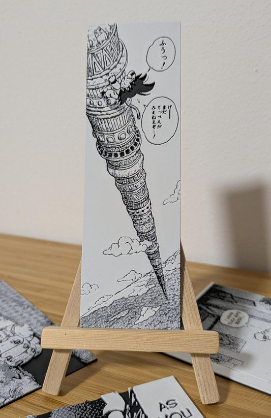 Magnete Dragon Ball – Pannello da arrampicata sulla Torre Korin 4,5 x 13 cm Decorazione 3D fatta a mano