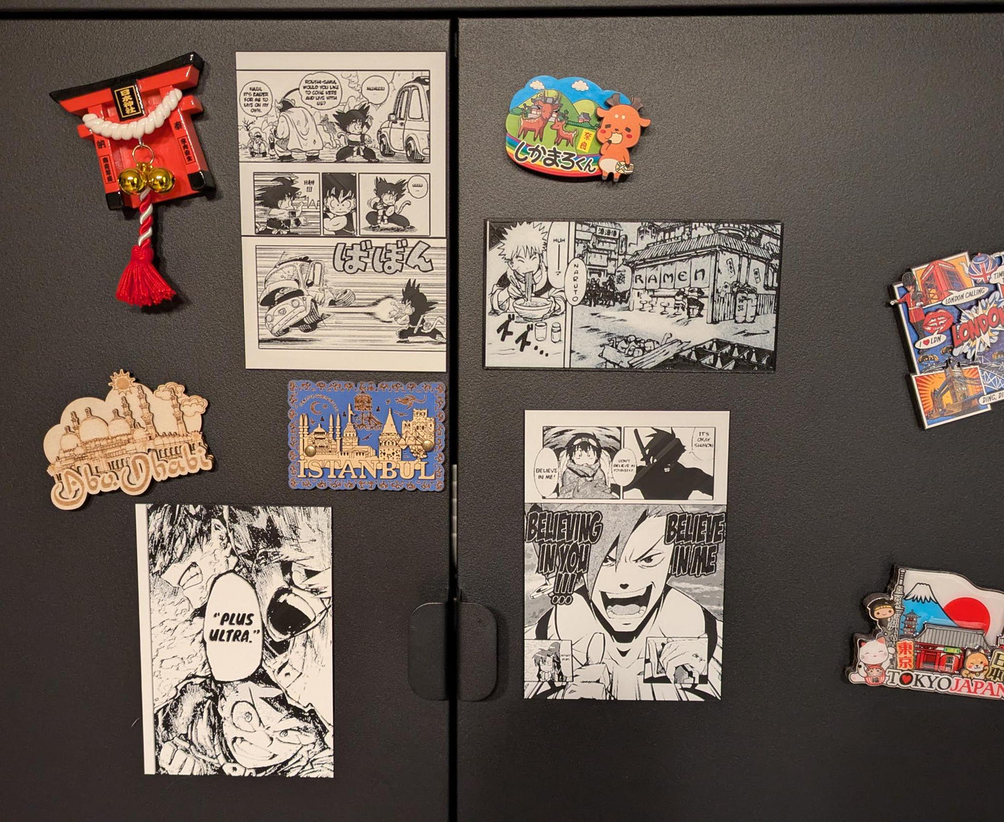 Gurren Lagann Magnet 9 x 13 cm – Kamina & Simon Citazione Motivazionale / Decorazione Frigorifero Anime 3D / Regalo Otaku Fatto a Mano