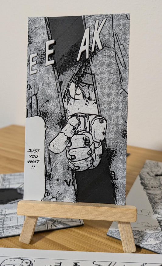 Magnete Fullmetal Alchemist – Ed “Just You Wait” Pannello 7 x 13 cm Decorazione 3D fatta a mano