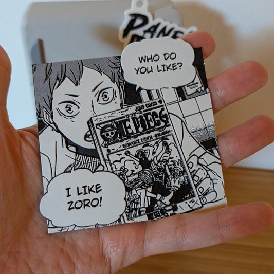 Magnete Haikyuu - Yamaguchi "Chi ti piace? Mi piace Zoro!" Pannello 8 x 9 cm Stampa 3D Decorazione Manga