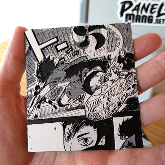 Magnete Haikyuu – Pannello d'azione "Salvataggio in immersione" 8,5 x 10 cm Decorazione manga stampata in 3D