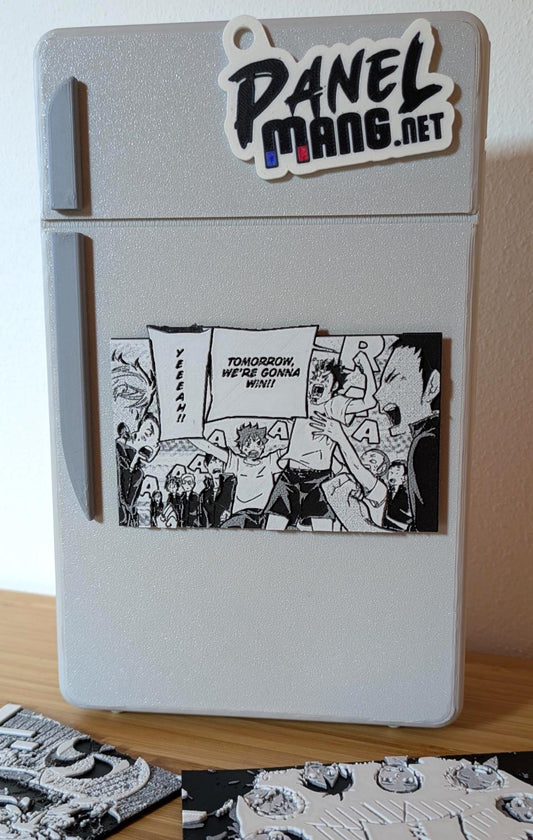 Magnete Haikyuu – Pannello di squadra "Domani vinceremo!!" 10 x 6 cm, decorazione manga stampata in 3D