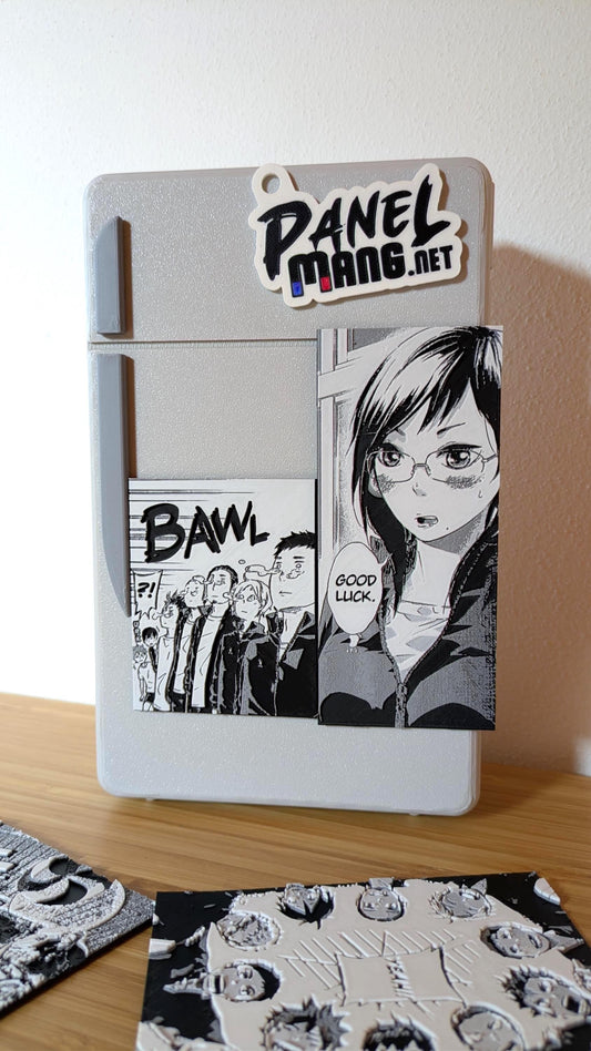 Set di magneti Haikyuu – "Bawl / Good Luck" Doppio pannello 12 x 13 cm Decorazione manga stampata in 3D