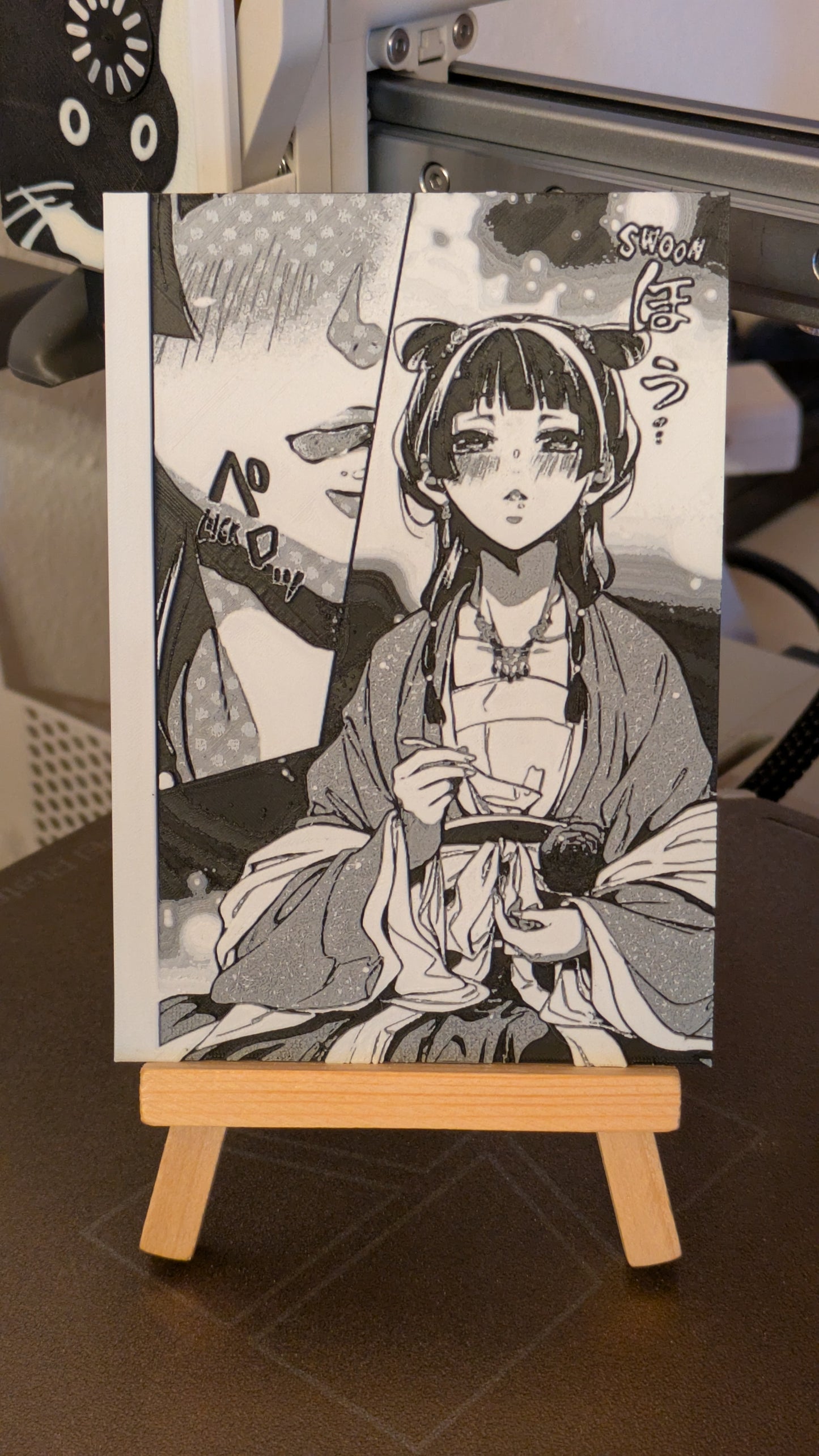 Apothecary Diaries Maomao magnet showing character in swooning pose - front view