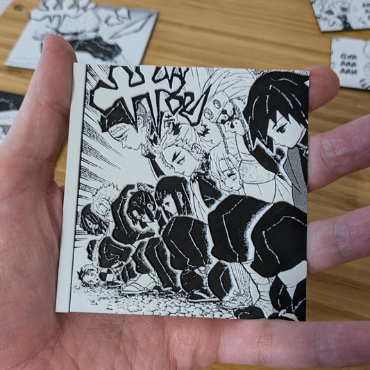 Demon Slayer Hashira Pillars double panel magnet 9x10cm handmade decoration showing all nine pillars characters