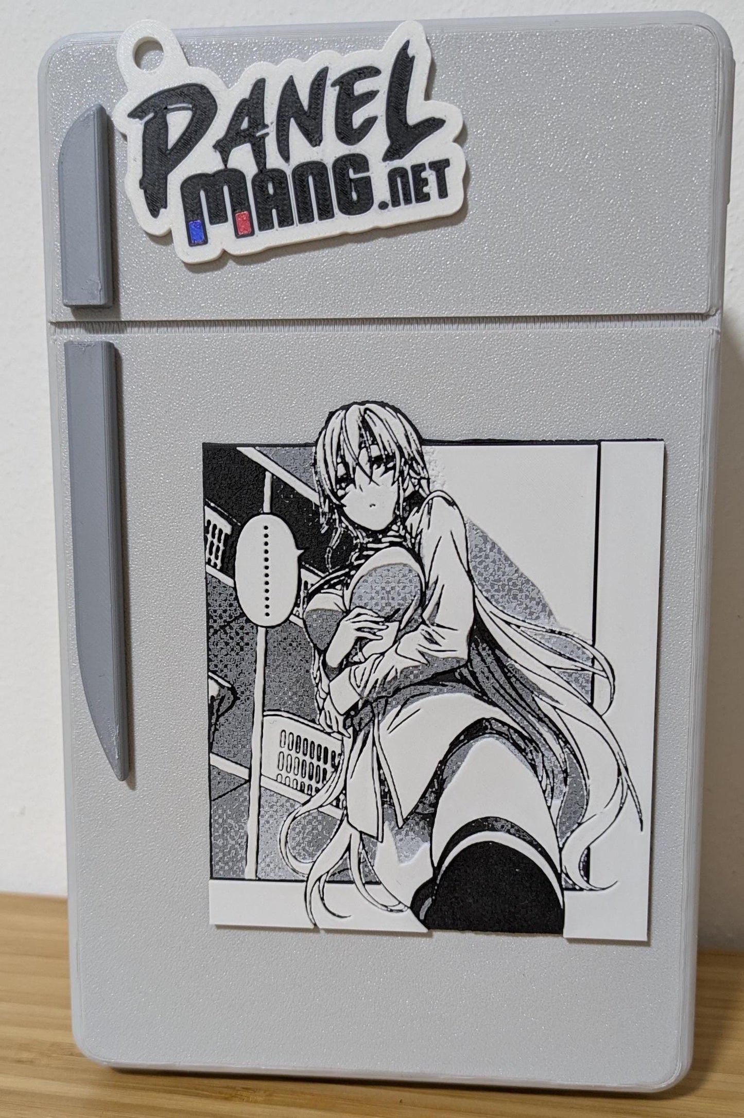 High-precision 3D printed Erina Nakiri magnet from Food Wars Shokugeki no Soma showing texture and detail, 9x10cm (3.54x3.94in)