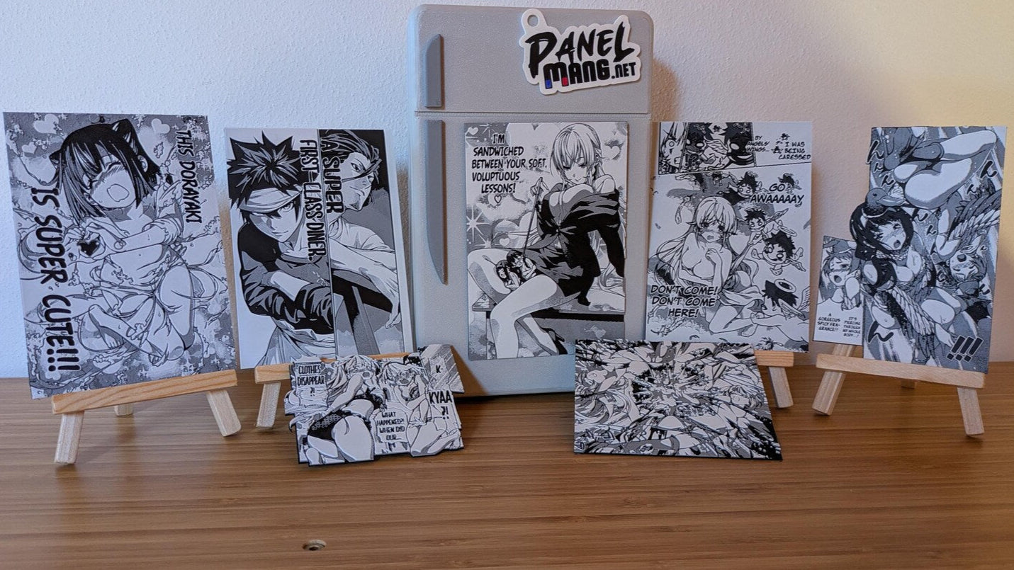 Landscape view of Food Wars spicy fragrance 3D printed magnet panel, collectible manga decoration for anime fans