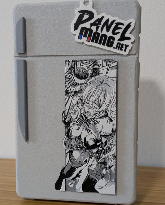 Close-up view of Food Wars Erina Nakiri magnet showing detailed manga panel artwork from Shokugeki no Soma, 14x5.5cm (5.5x2.2in)