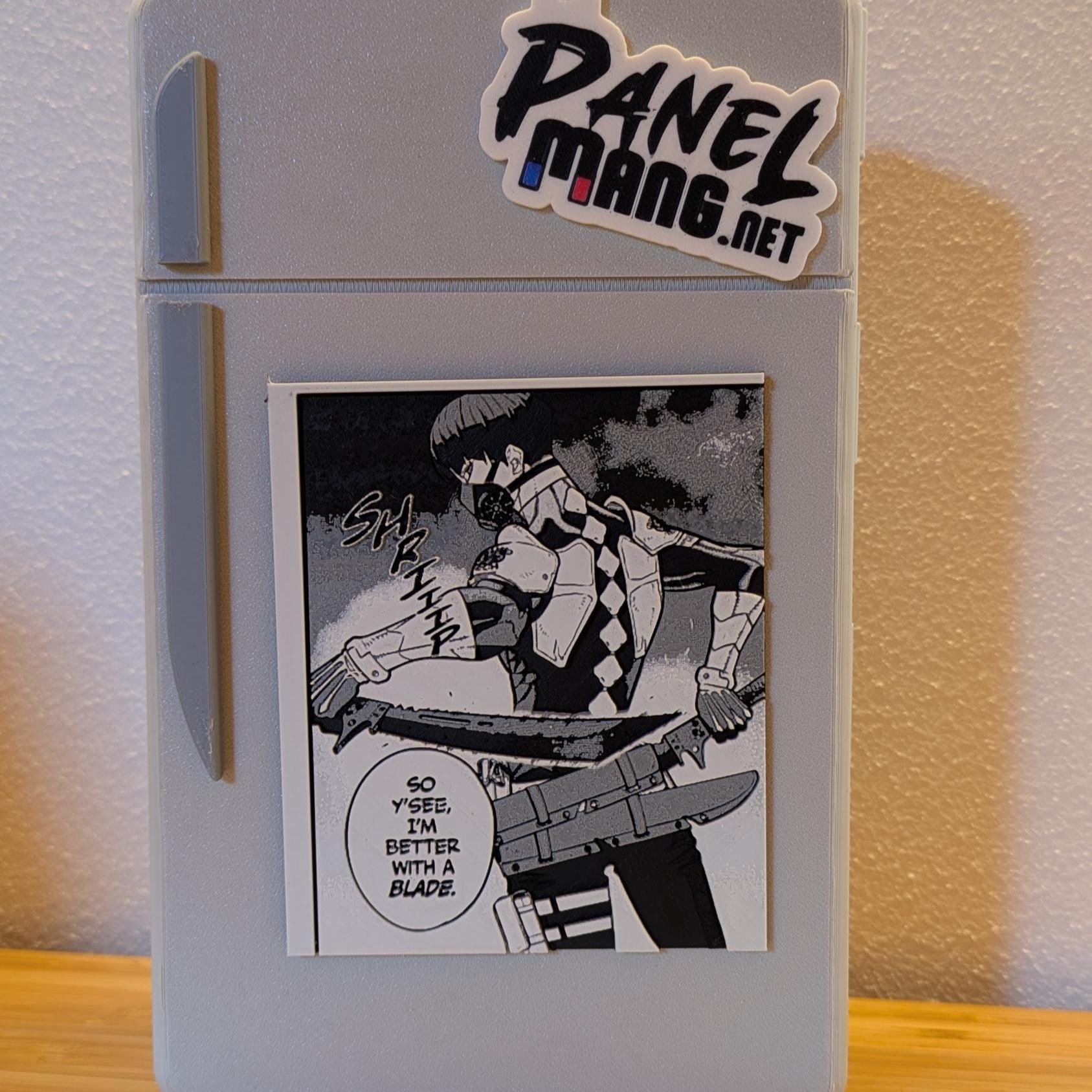 Close-up Reno Ichikawa blade action scene - 3D printed detail
