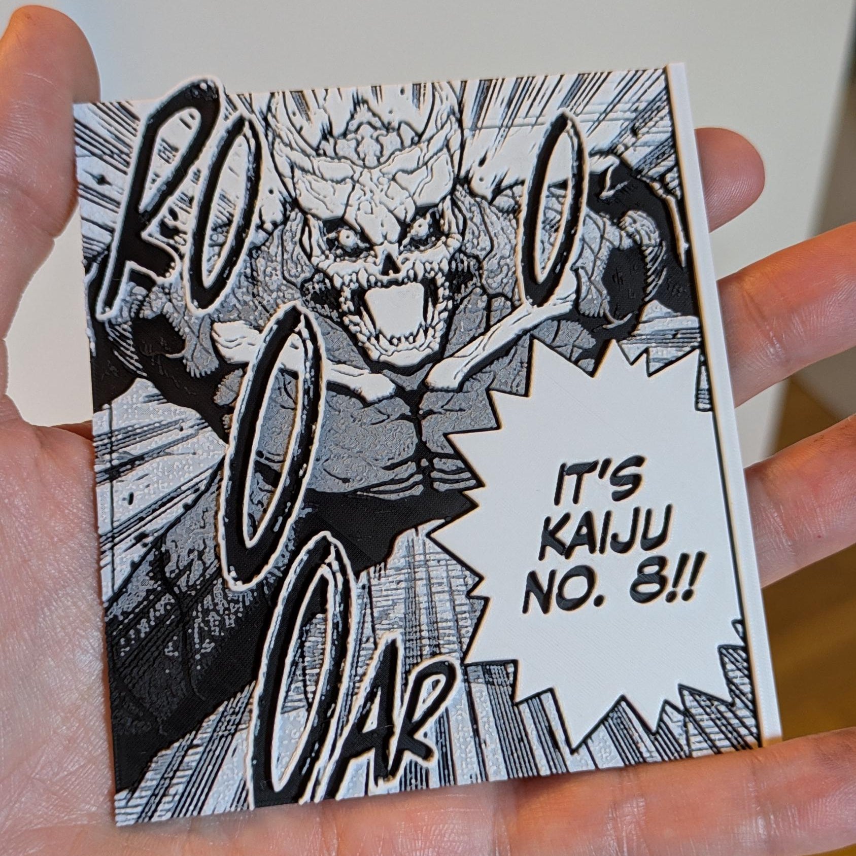 Kaiju No. 8 Kafka Hibino transformation magnet - 3D printed anime decor