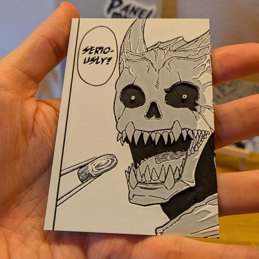 Kaiju No.8 Seriously face magnet - 3D printed anime collectible