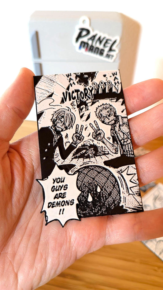 Magnete One Piece – Sanji e Zoro “Victory” Demoni Pannello 6 x 9 cm Stampa 3D Manga Decor