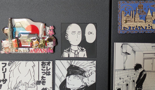 One Punch Man Magnet - Saitama "OK" Pannello 6 x 6 cm Decorazione fatta a mano