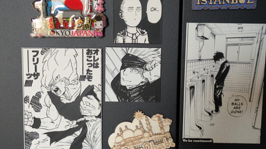 Magnete Jujutsu Kaisen - Pannello Satoru Gojo 7 x 7 cm Decorazione fatta a mano