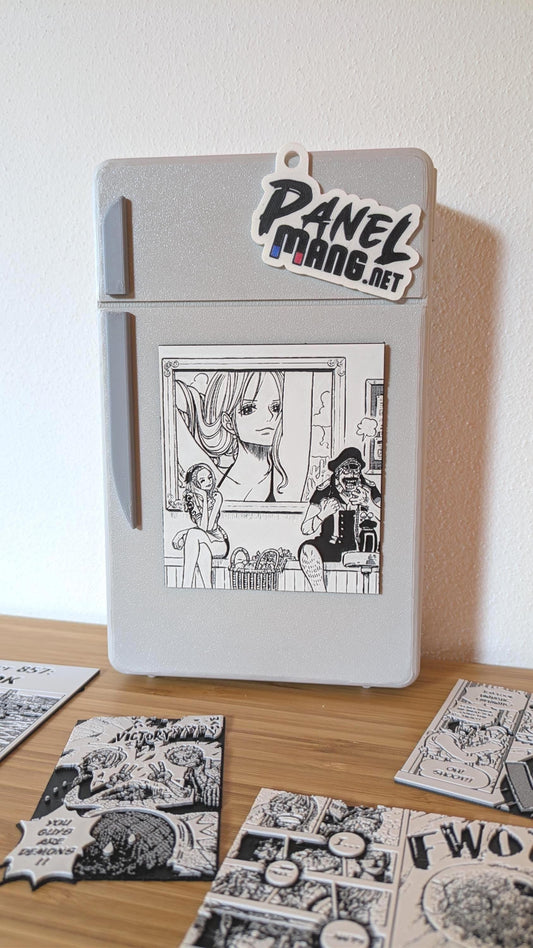 Magnete One Piece – Pannello Thriller Bark di Nami e Absalom, 9 x 10 cm, decorazione manga stampata in 3D