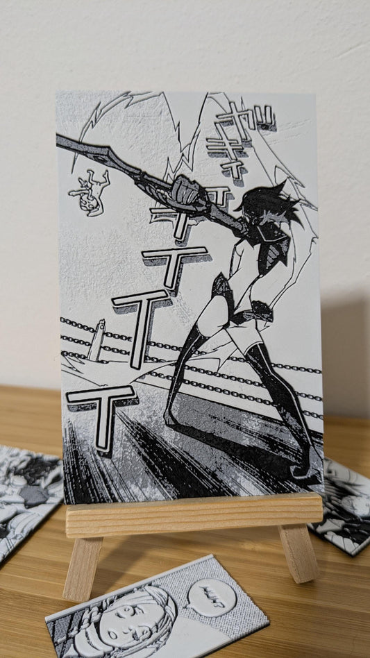 Kill la Kill Magnet - Ryuko Matoi Scissor Blade Panel 8 x 13 cm Decorazione anime 3D fatta a mano